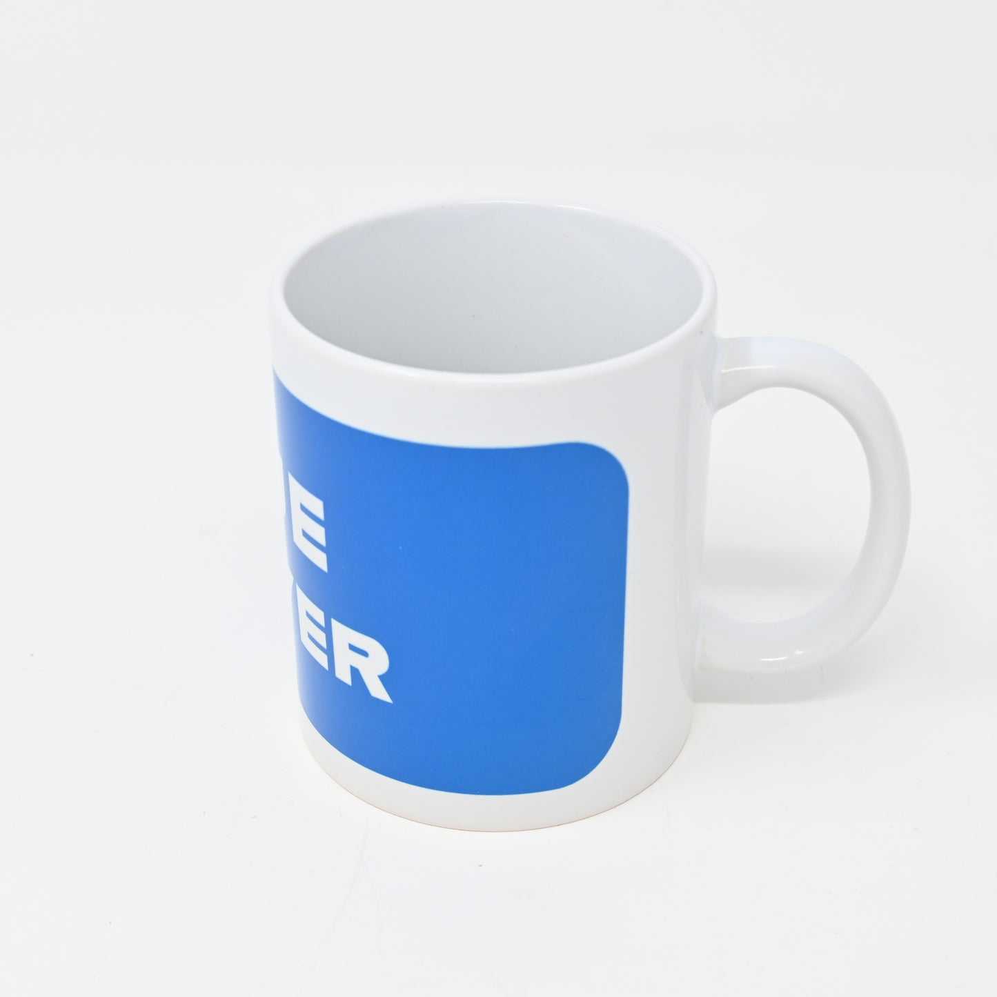 Tasse weiß mit Aufdruck - Blue Player Spielerfarbe blau