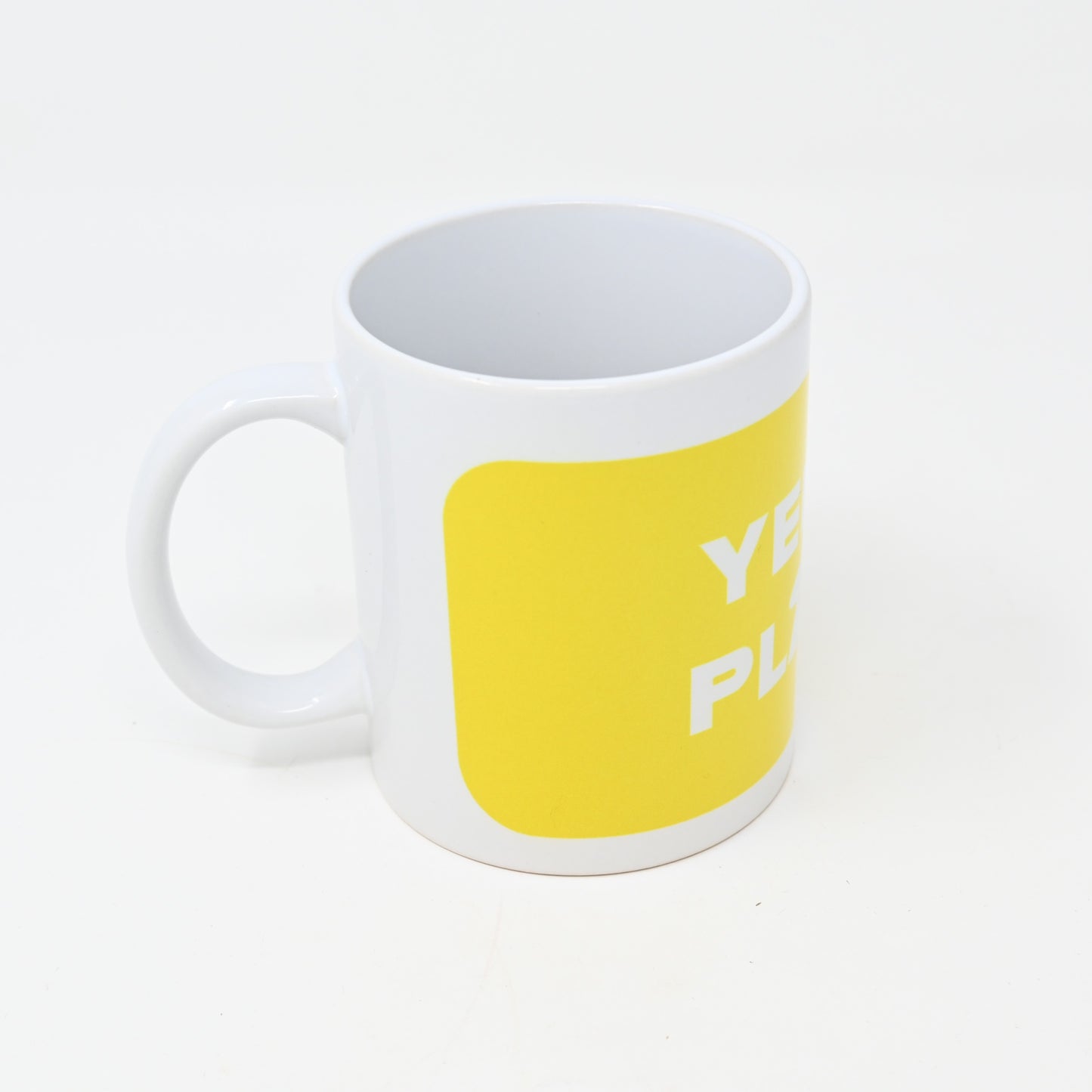 Tasse weiß mit Aufdruck - Yellow Player Spielerfarbe gelb