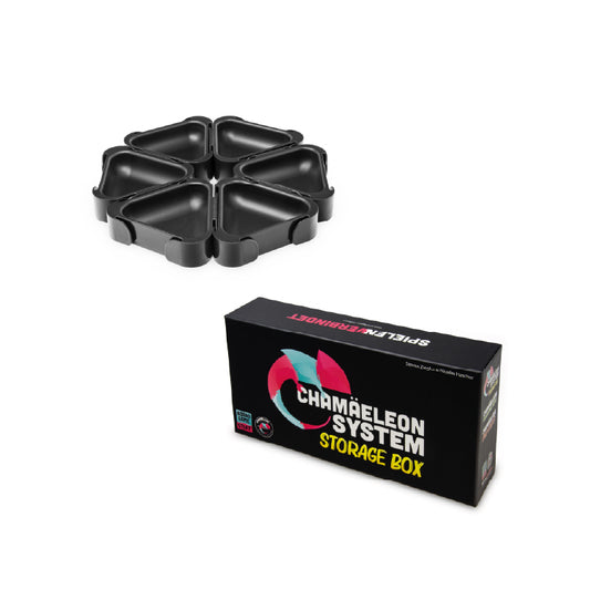 Chamäeleon "Family Bundle" – 6 Ressourcen-Schälchen (schwarz) + Kleine Storage Box