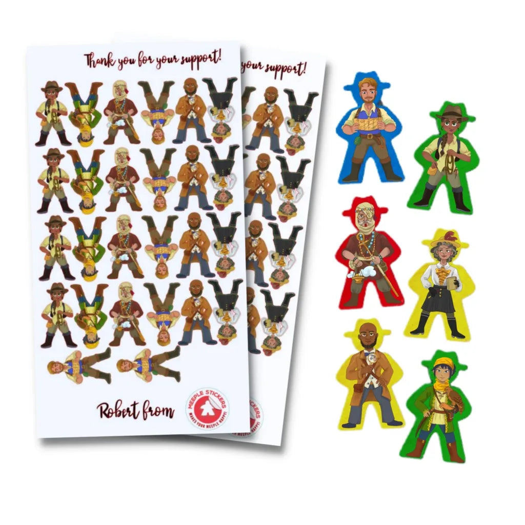 MeepleStickers Lost Ruins of Arnak - The Lost Ruins of Arnak Sticker Pack Upgrades