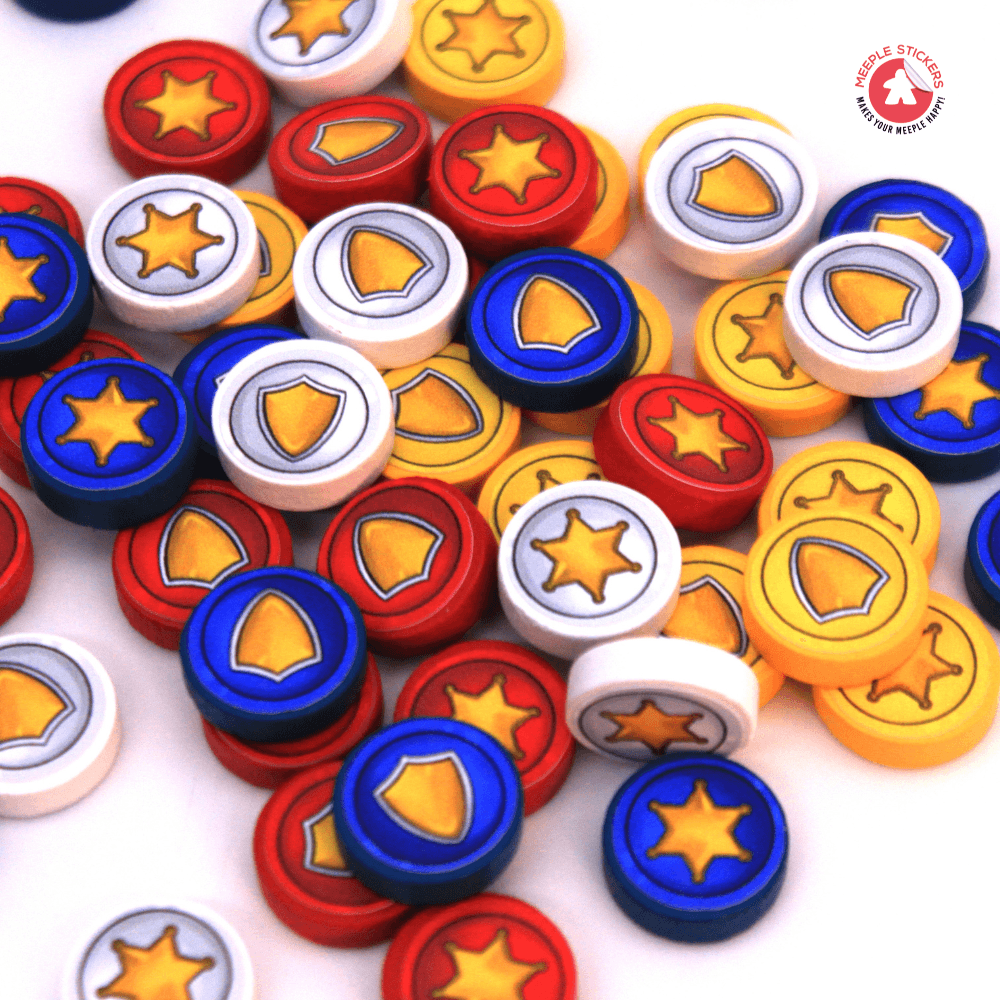 MeepleStickers Great Western Trail 2nd Edition second Edition Zweite Edition Sticker Pack Upgrades