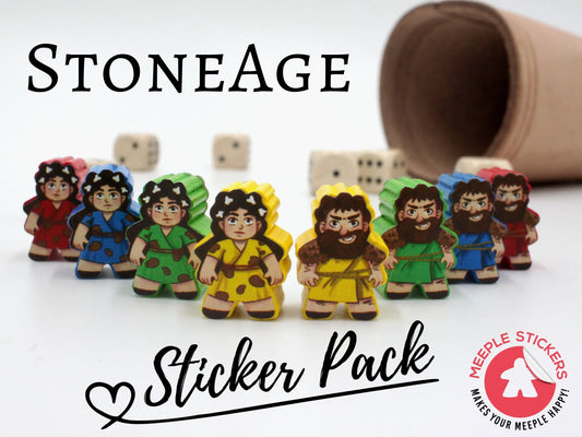 MeepleStickers Stoneage Sticker Pack Upgrades