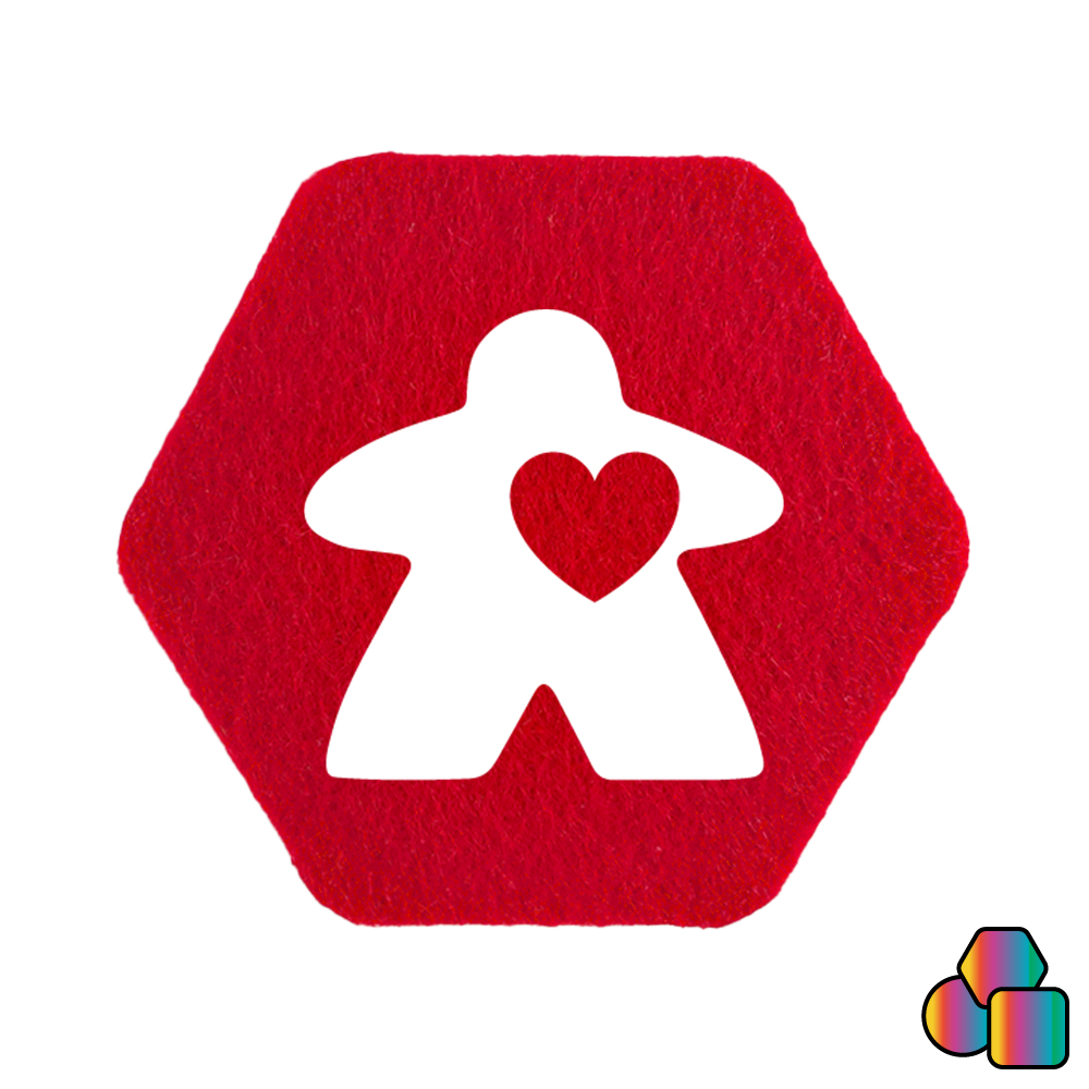 Untersetzer Filz - Love Meeple