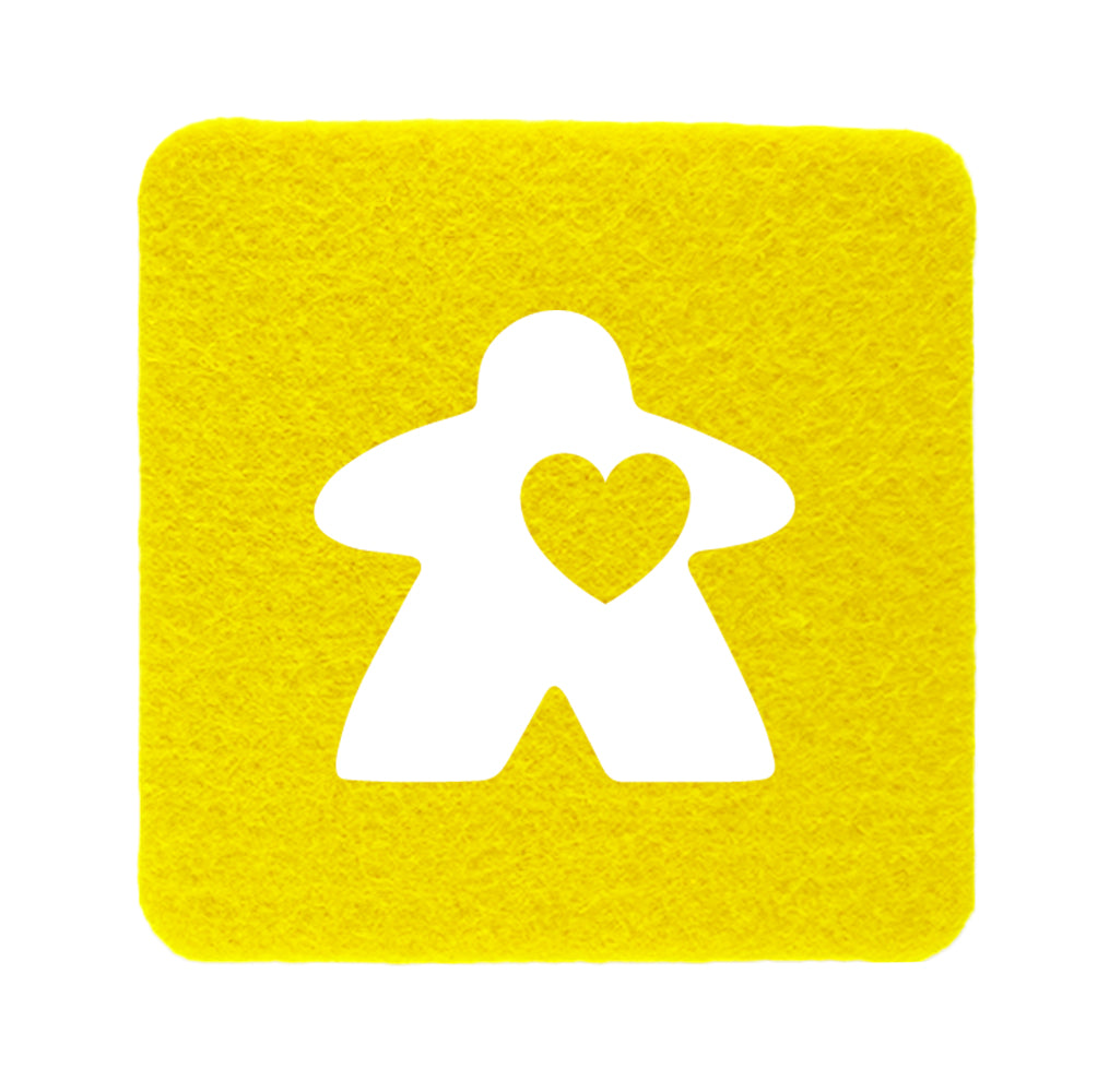Untersetzer Filz - Love Meeple
