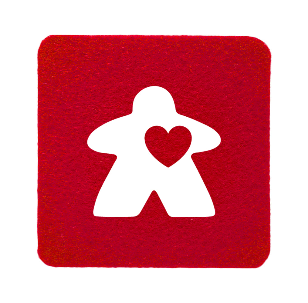 Untersetzer Filz - Love Meeple
