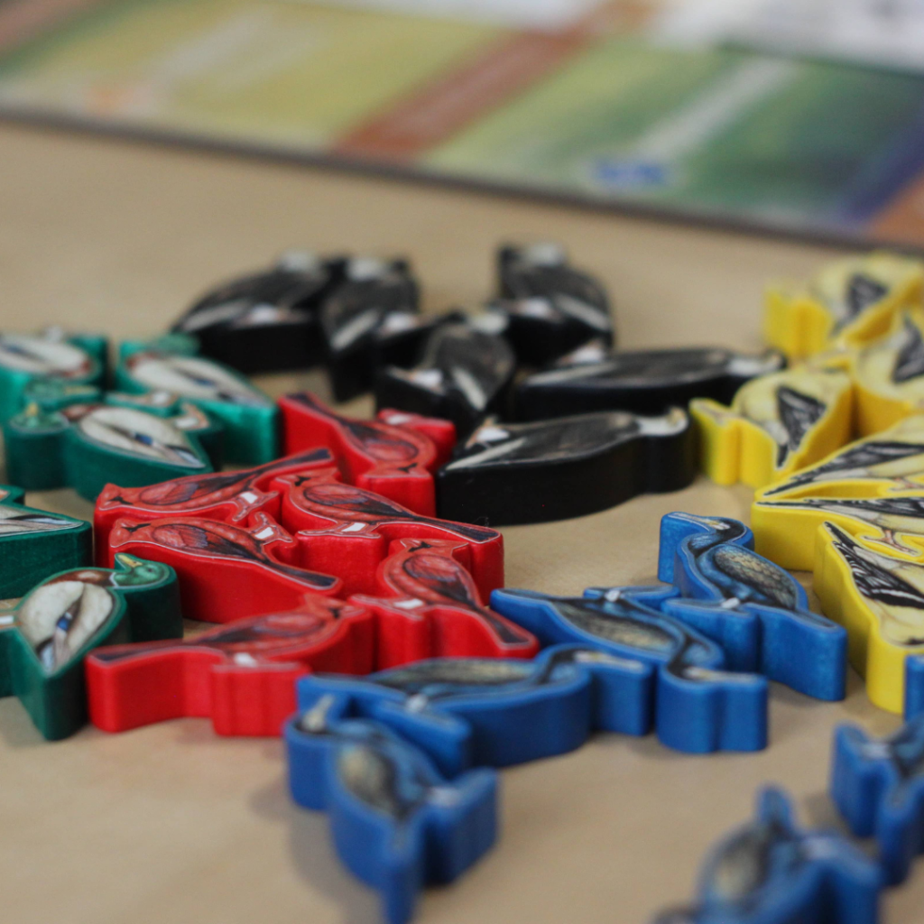 MeepleStickers + Holztoken Token aus Holz Flügelschlag Wingspan Sticker Pack Upgrades