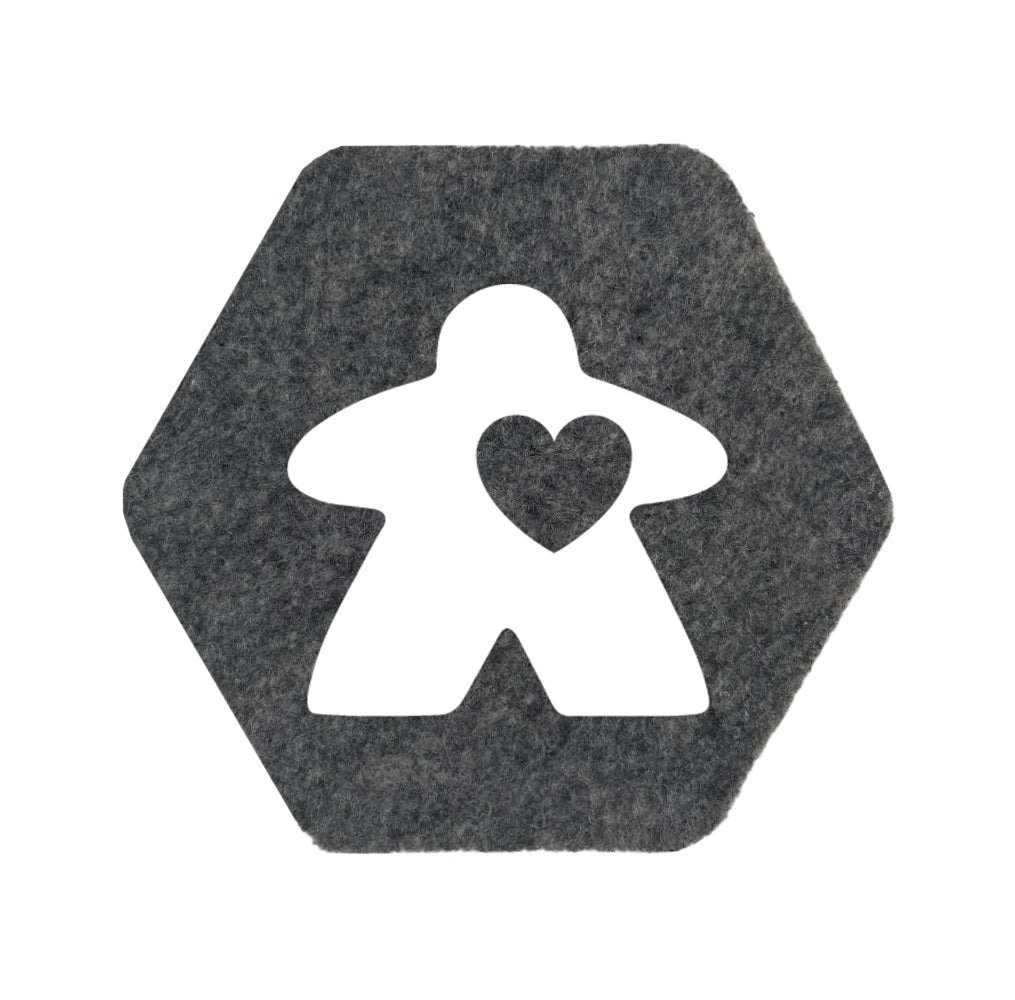 Untersetzer Filz - Love Meeple