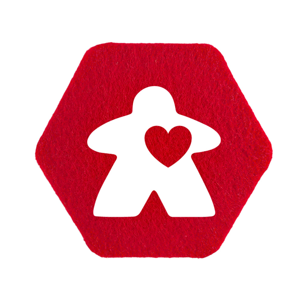 Untersetzer Filz - Love Meeple