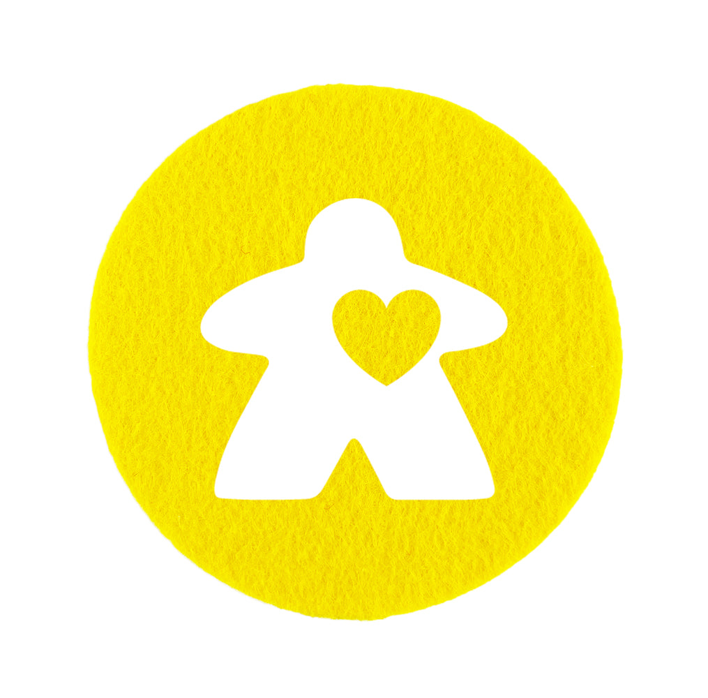 Untersetzer Filz - Love Meeple
