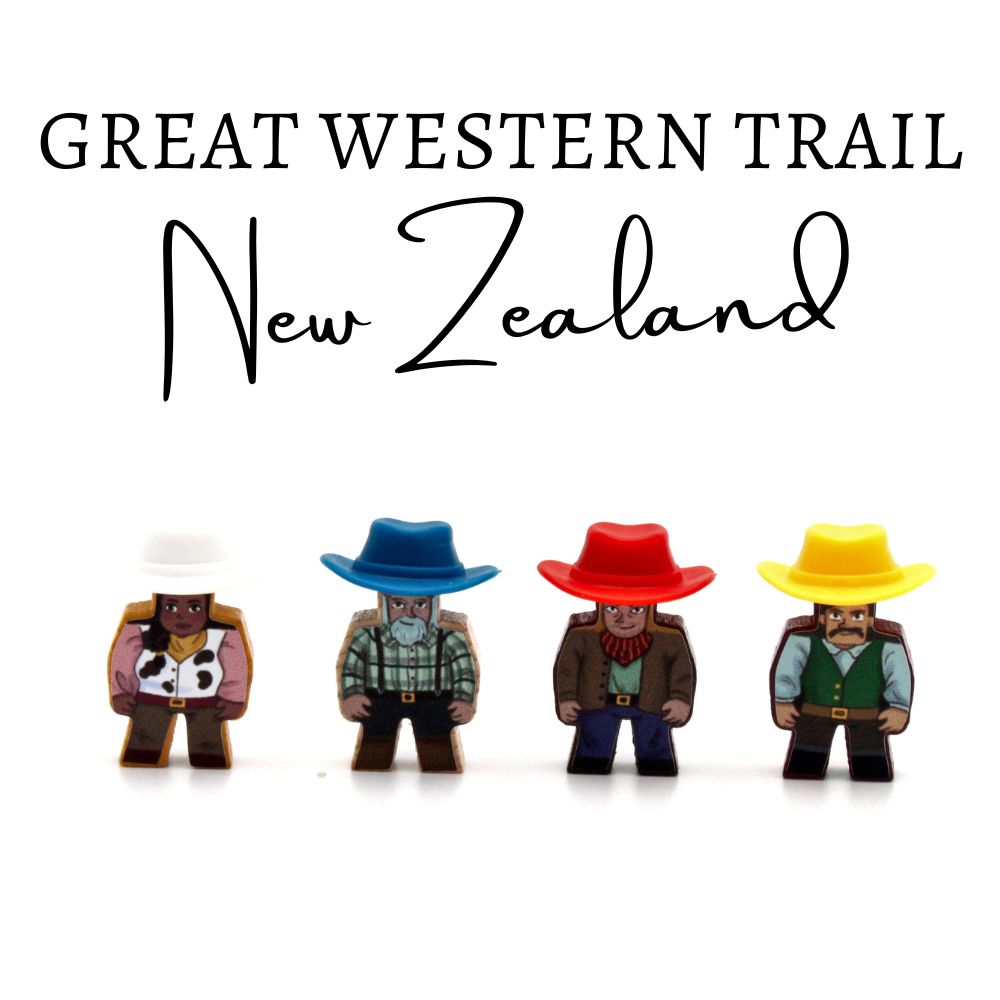 MeepleStickers Great Western Trail Neuseeland New Zealand Sticker Pack Upgrades