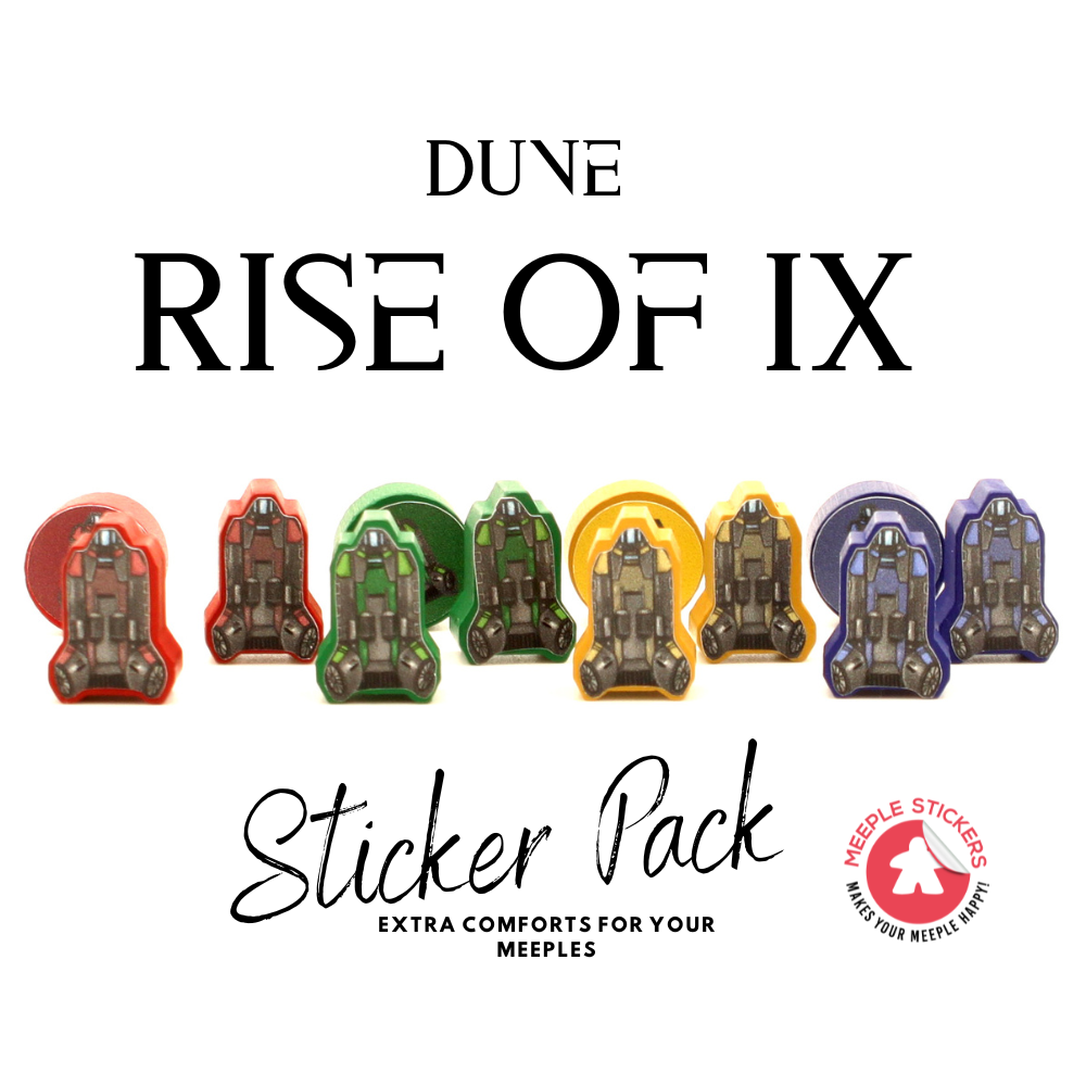MeepleStickers  Dune Erweiterung Rise of IX Sticker Pack Upgrades