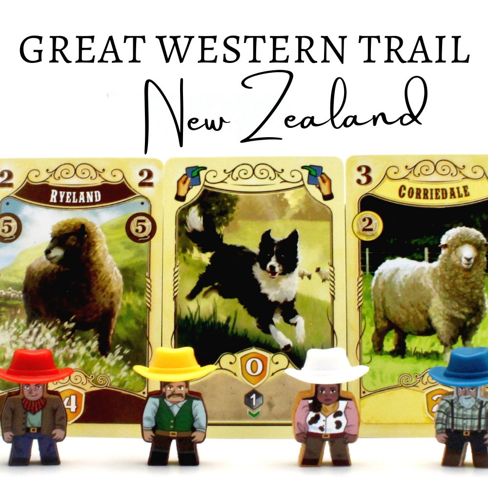 MeepleStickers Great Western Trail Neuseeland New Zealand Sticker Pack Upgrades