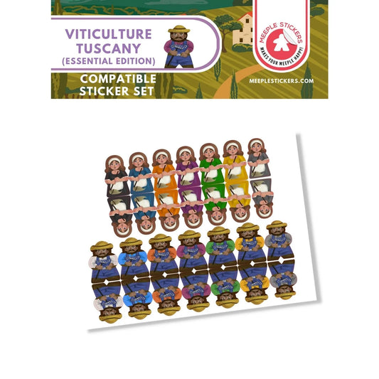MeepleStickers Viticulture: Tuscany Essential Edition Sticker Pack Upgrades