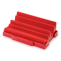 CHAMÄELEON Card Holder – Modular Card Stand for Board Games and Card Games – Red | 1 Piece