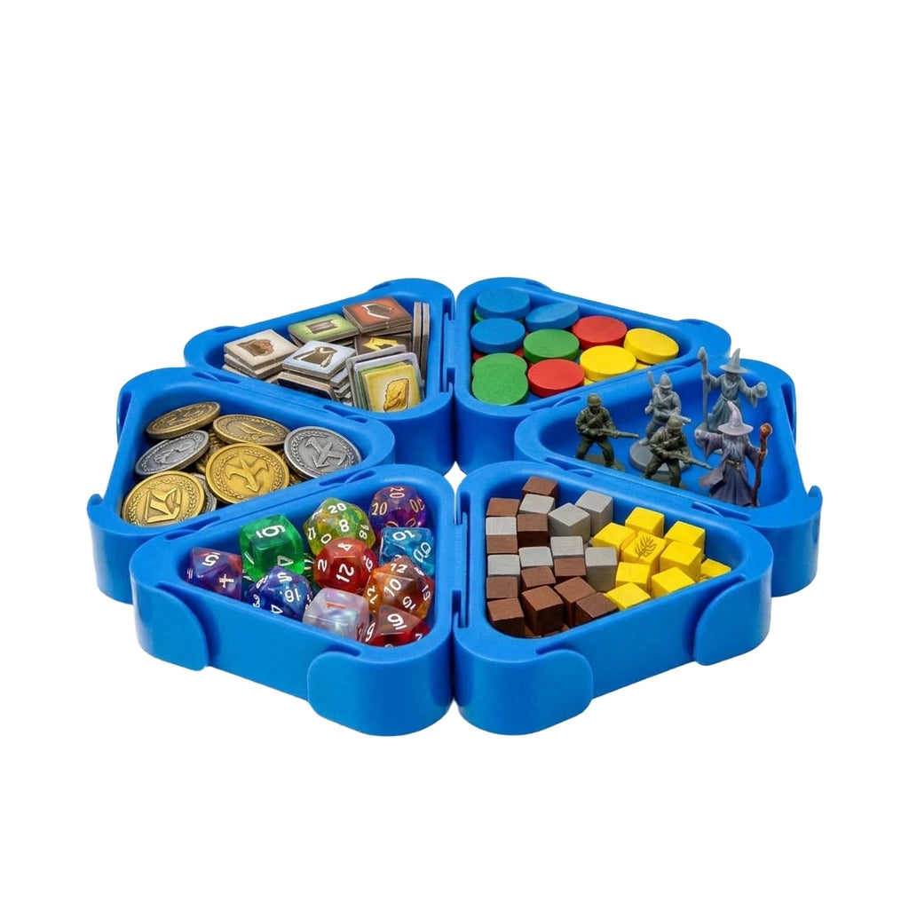Modular CHAMÄELEON Tray – Resource Bowl for Board Games – Blue | 1 Piece