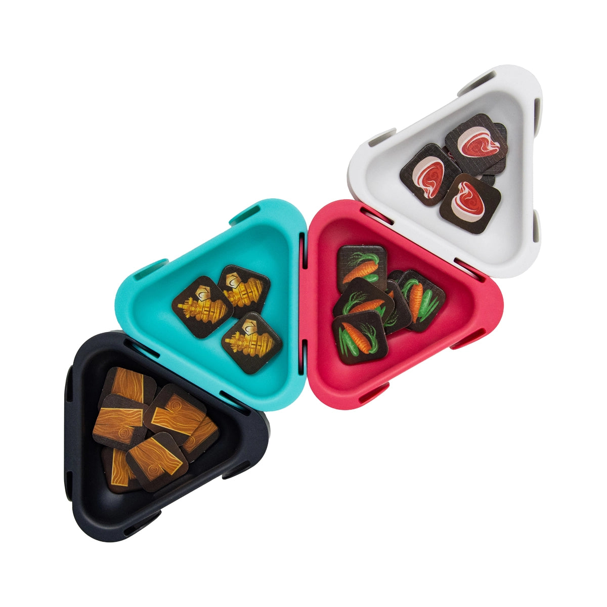 Modulares Tray für Brettspiel-Ressourcen CHAMÄELEON – Weiß, 1 Stück