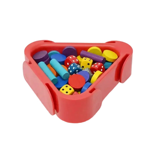 Modulares Tray für Brettspiel-Ressourcen CHAMÄELEON – Rot, 1 Stück