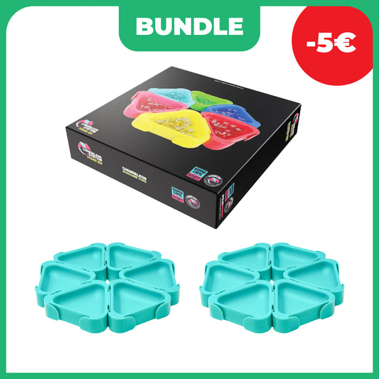 Boardgame Stuff XMAS Bundle Storage Box + 12 Trays Turquoise