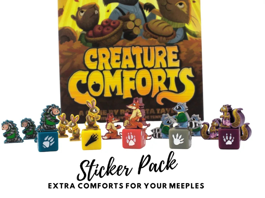 MeepleStickers Creature Comforts - The Animals from Ahorntal Sticker Pack Upgrades