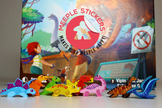 MeepleStickers Draftosaurus + Marina + Aeria Sticker Pack Upgrades