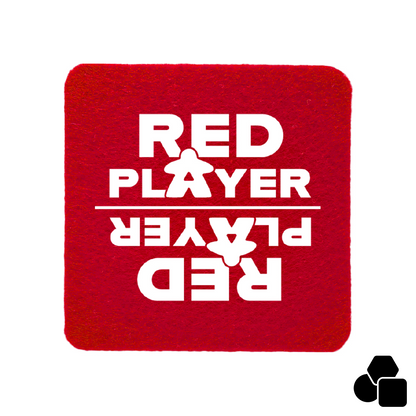 Coaster felt - Red Player - Player colour motif01