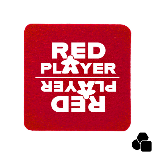 Untersetzer Filz - Red Player rot