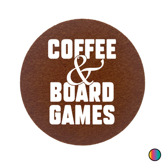 Coasters - Coffee & Boardgames - beige