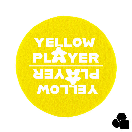 Coaster felt - yellow player - player color motif01