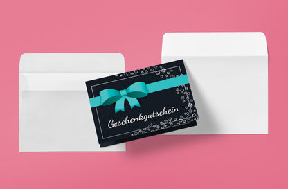 Gift voucher - card with envelope to give as a gift 