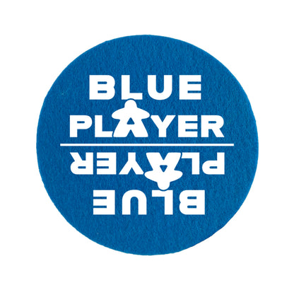 Coaster felt - Blue Player - Player colour motif01