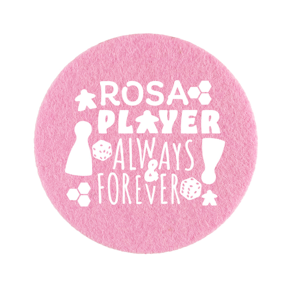 Untersetzer Filz - Rosa Player always forever