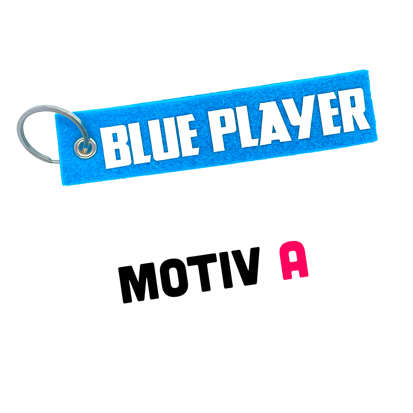 Schlüsselanhänger Filz - Blue Player - Spielerfarbe blau