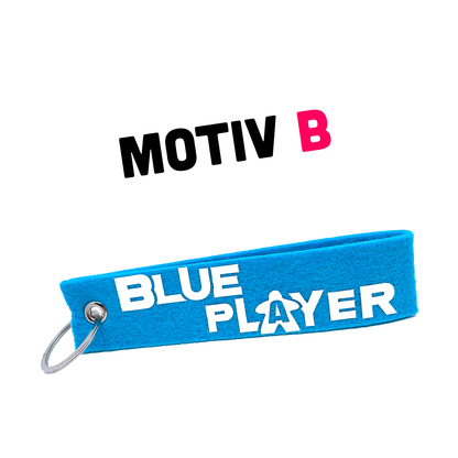 Key ring felt - Blue Player - player color blue