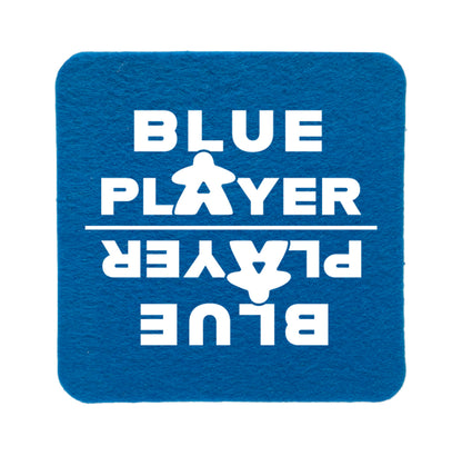 Untersetzer Filz - Blue Player blau