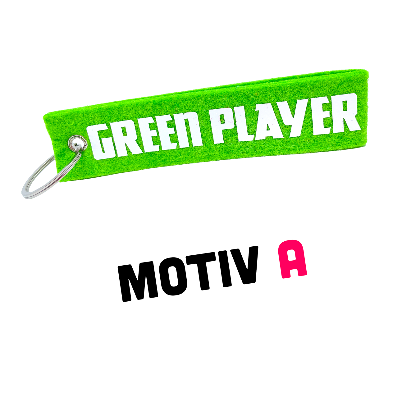 Schlüsselanhänger Filz - Green Player - Spielerfarbe grün