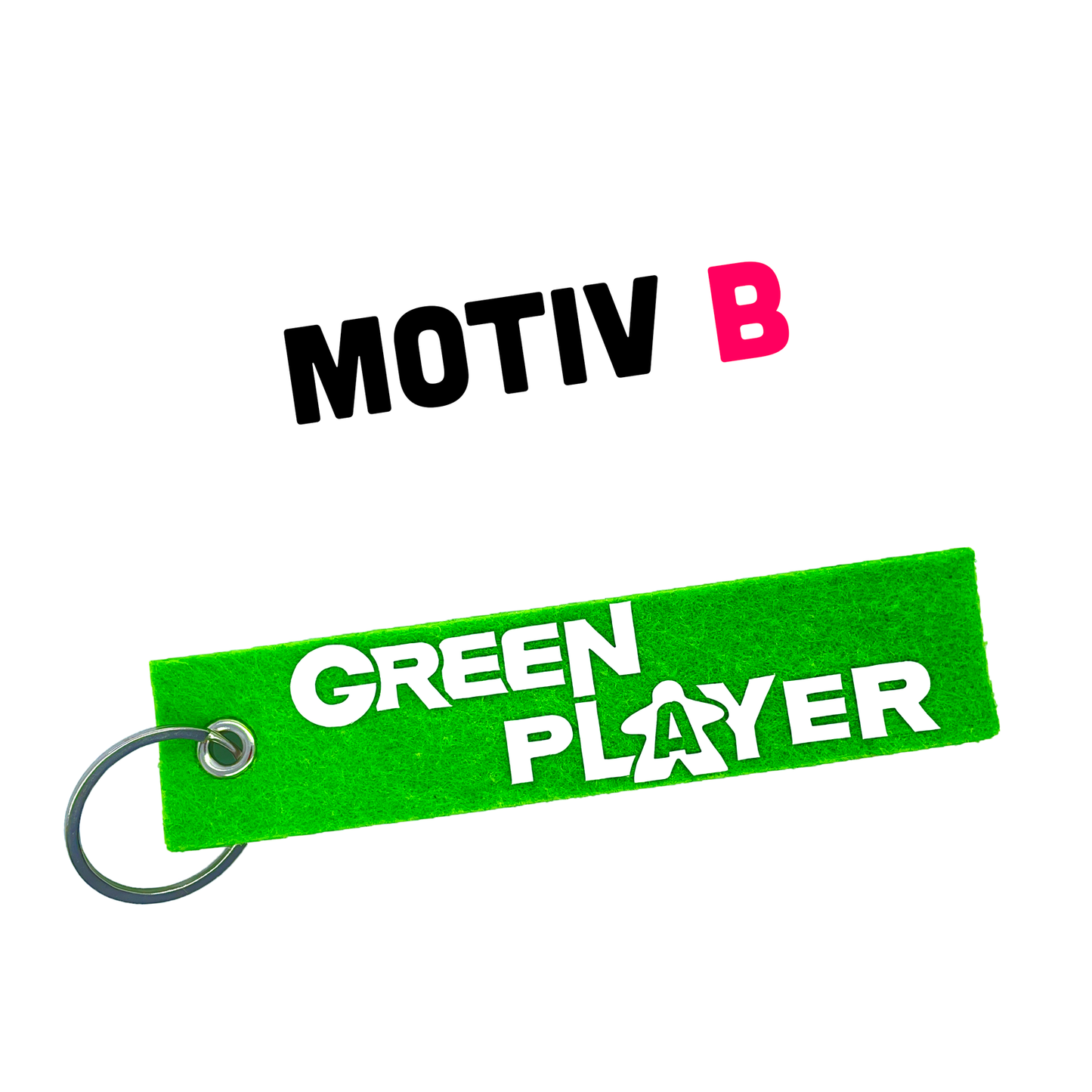 Key ring felt - Green Player - player color green