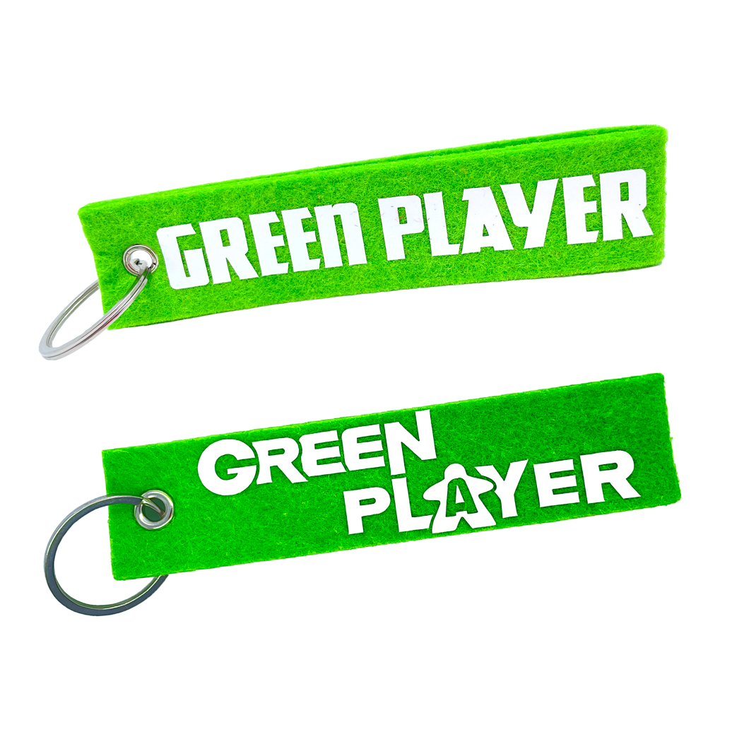 Schlüsselanhänger Filz - Green Player - Spielerfarbe grün