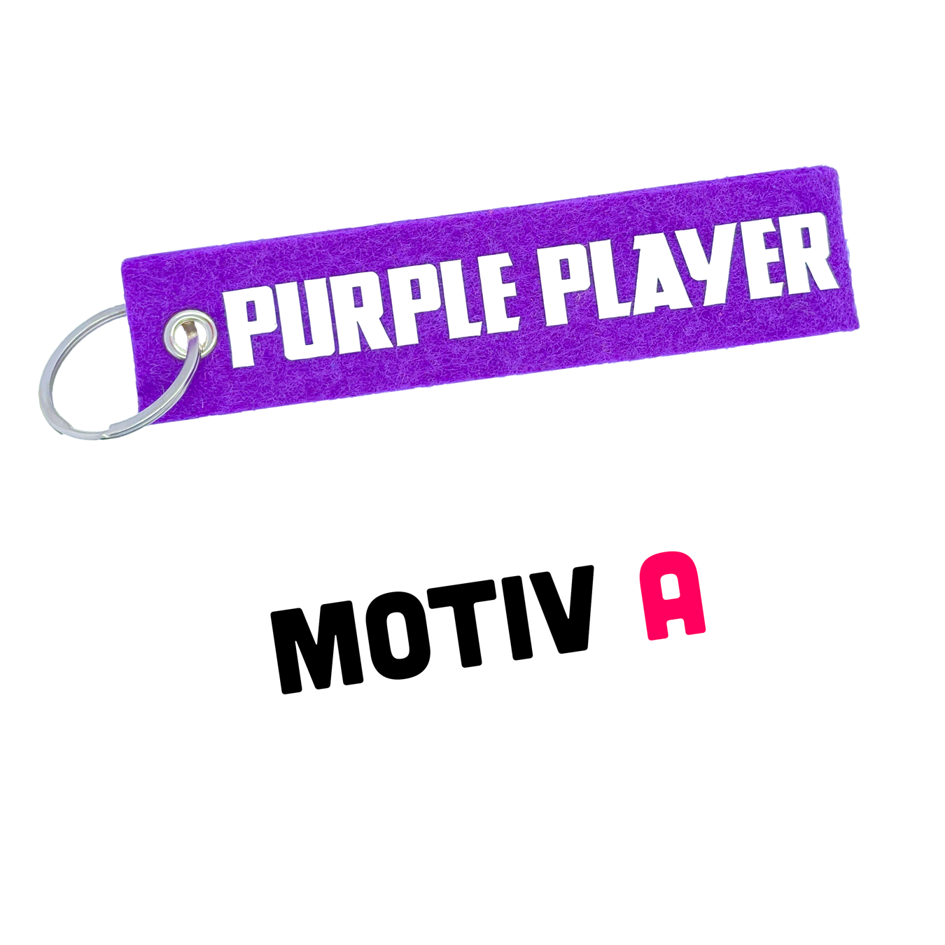 Schlüsselanhänger Filz - Purple Player - Spielerfarbe lila