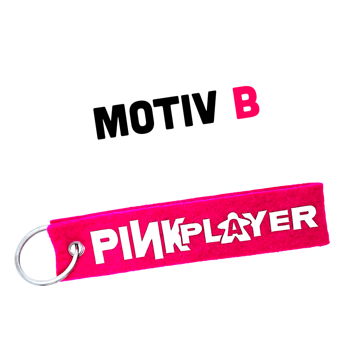 Key ring felt - Pink Player - player color pink