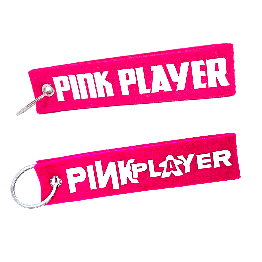 Schlüsselanhänger Filz - Pink Player - Spielerfarbe pink