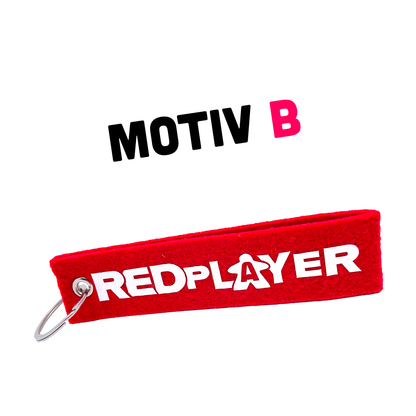 Schlüsselanhänger Filz - Red Player - Spielerfarbe rot