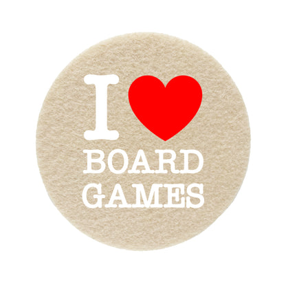 Coaster felt - I Love Boardgames Motiv02