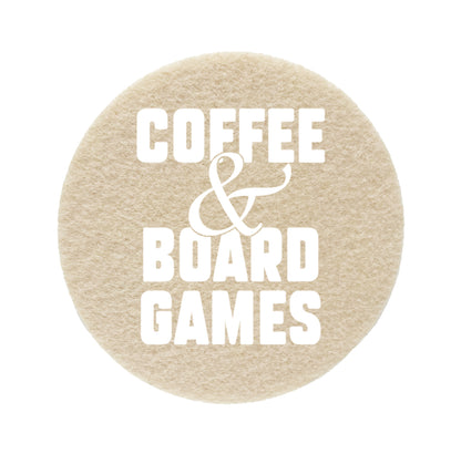 Untersetzer Filz - Coffee & Boardgames