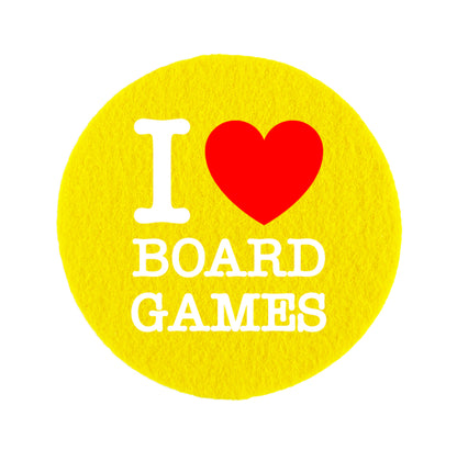 Coaster felt - I Love Boardgames Motiv02
