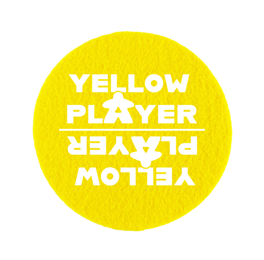Untersetzer Filz - Yellow Player gelb