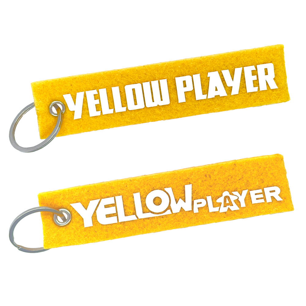 Schlüsselanhänger Filz - Yellow Player - Spielerfarbe gelb
